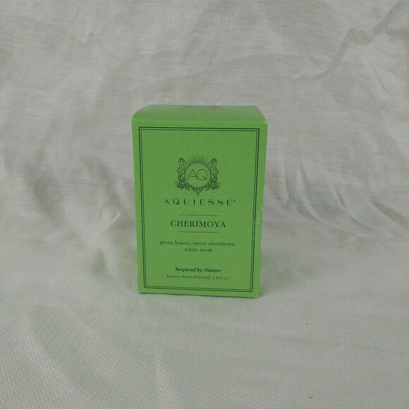 Aquiesse CHERIMOYA Soy Wax Candle 6.5 oz (Leaves, Pear & Musk) - Picture 1 of 4